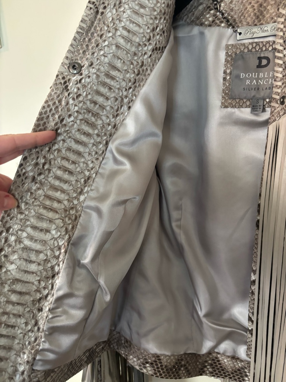 Double D Ranch Python Sonora Jacket Silver Label - Picture 4 of 8